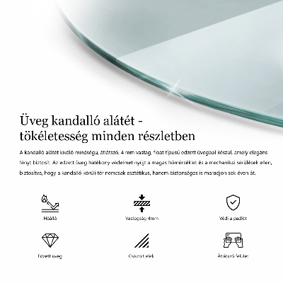 Glasplatte für Kamin transparent