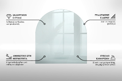 Glasplatte für Kamin transparent