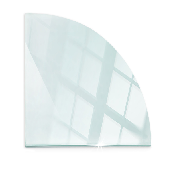 Funkenschutzplatte Glas transparent