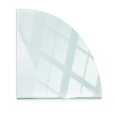 Funkenschutzplatte Glas transparent