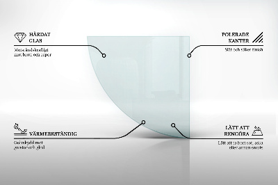 Funkenschutzplatte Glas transparent