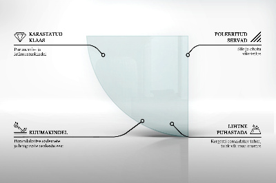 Funkenschutzplatte Glas transparent