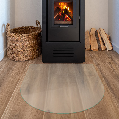 Kamin Glasplatte Semitransparente semiovale