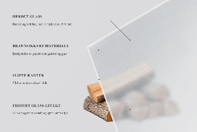 Glasplatte für Öfen Runde semitransparente