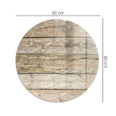 Vorlegeplatte für Kaminöfen rund Holzbrett Textur
