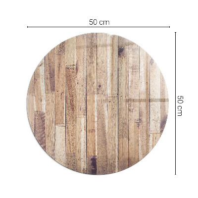 Glasplatte für Kaminöfen rund Holzbrett im Layout