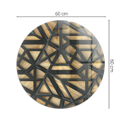 Glasplatte für Kaminöfen rund Geometrie mit Holz