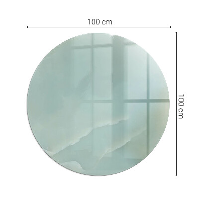 Glasplatte für Kaminöfen rund Zartes Marmormuster