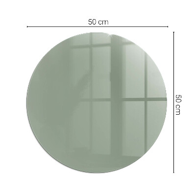 Vorlegeplatte für Kaminöfen rund Farbe graugrün