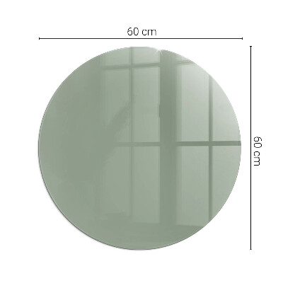 Vorlegeplatte für Kaminöfen rund Farbe graugrün