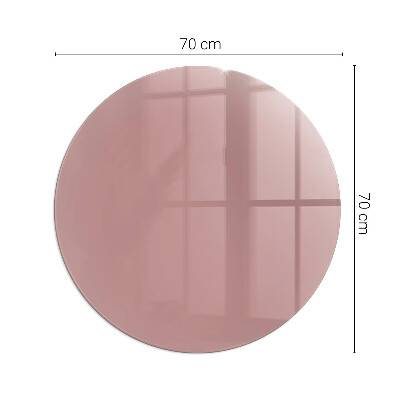Vorlegeplatte für Kaminöfen rund Farbe Rosa