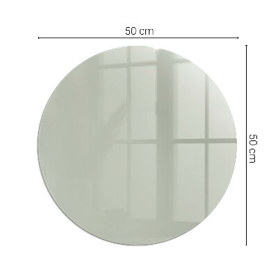 Glasplatte für Kaminöfen rund Farbe Graugrün