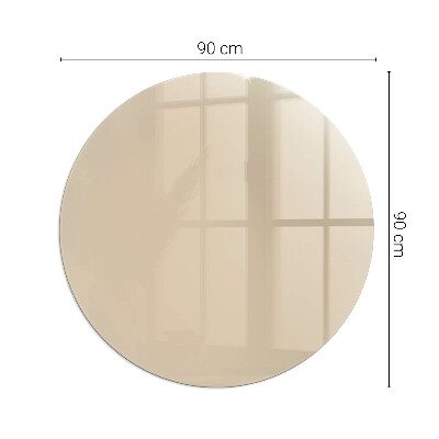 Vorlegeplatte für Kaminöfen rund Farbe Beige