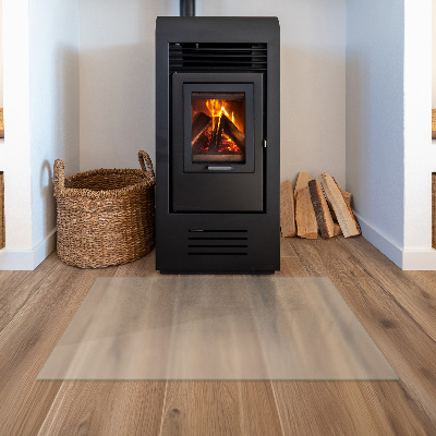 Glasplatte für Kamin Semitransparente rechteckige