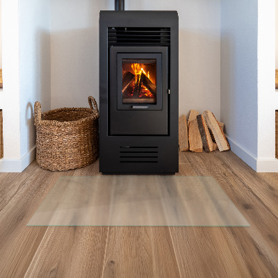 Glasplatte für Kamin Semitransparente rechteckige