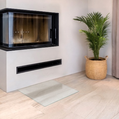 Glasplatte für Kamin Semitransparente rechteckige