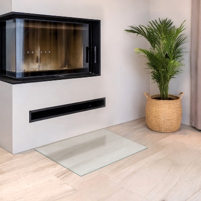 Glasplatte für Kamin Semitransparente rechteckige