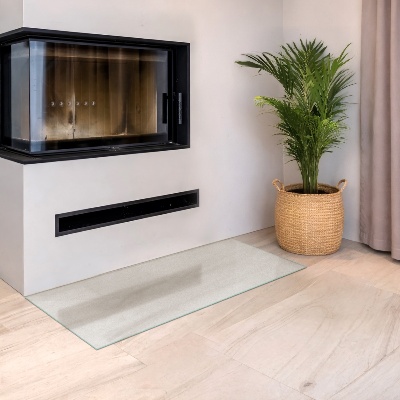 Glasplatte für Kamin Semitransparente rechteckige