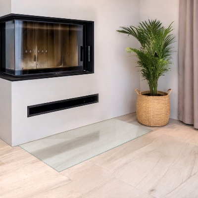 Glasplatte für Kamin Semitransparente rechteckige