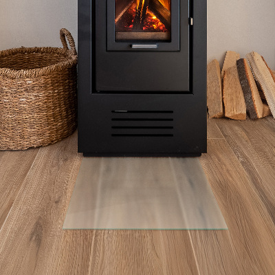 Glasplatte für Kamin Semitransparente rechteckige