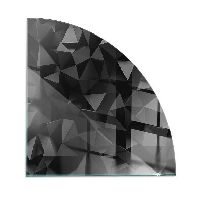 Glasplatte für Kaminöfen quartal Dreidimensionale Geometrie