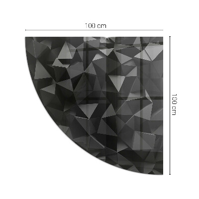 Glasplatte für Kaminöfen quartal Dreidimensionale Geometrie