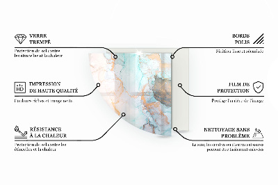 Glasplatte für Öfen quartal Holzbrett Textur