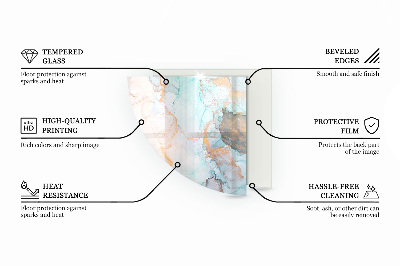Glasplatte für Kaminöfen quartal Holzbrett im Layout