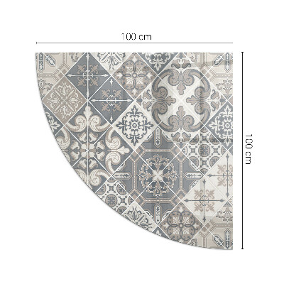 Glasplatte für Kaminöfen quartal Dekoratives Mosaikmuster