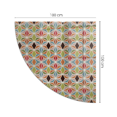 Glasplatte für Öfen quartal Polygonale Muster in einem Raster