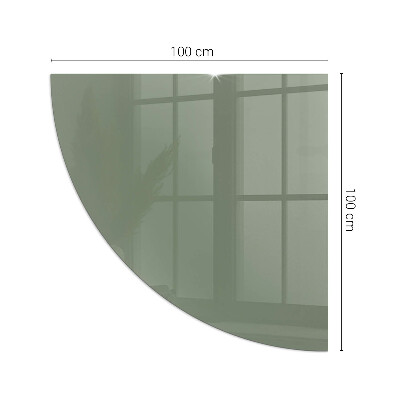 Glasplatte für Kaminöfen quartal Farbe Oliv