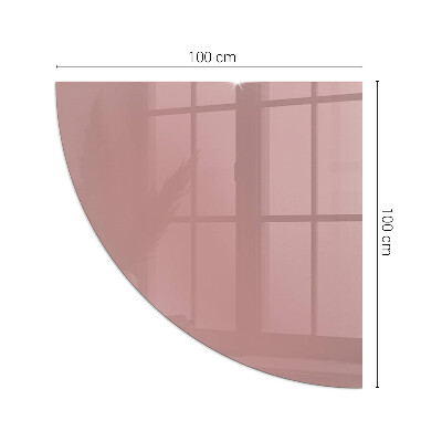 Glasplatte für Öfen quartal Farbe Rosa