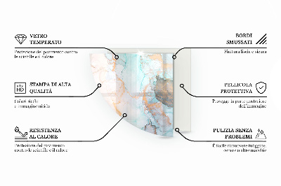 Glasplatte für Öfen quartal Farbe Hellcreme