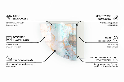 Glasplatte für Öfen quartal Farbe Elfenbein