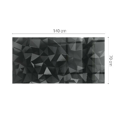 Glasplatte für Kamin rechteckig Dreidimensionale Geometrie