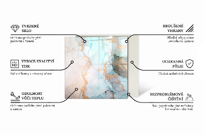 Glasplatte für Kamin rechteckig Dreidimensionale Geometrie