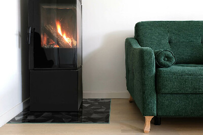 Glasplatte für Kamin rechteckig Dreidimensionale Geometrie