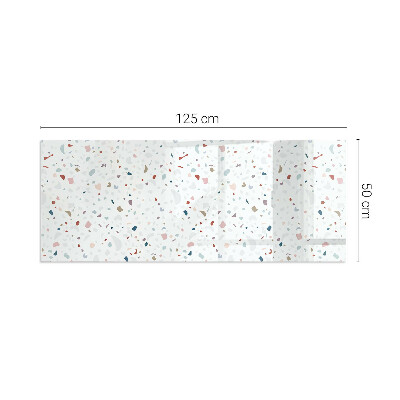 Glasplatte für Öfen rechteckig Muster mit kleinen Formen