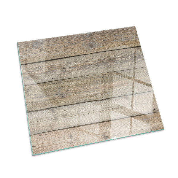Glasplatte für Kamin rechteckig Holzbrett im Layout