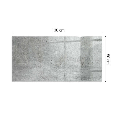 Glasplatte für Kamin rechteckig Rohbetonstruktur