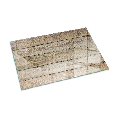Glasplatte für Öfen rechteckig Holzbrett Textur