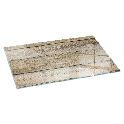 Glasplatte für Öfen rechteckig Holzbrett Textur