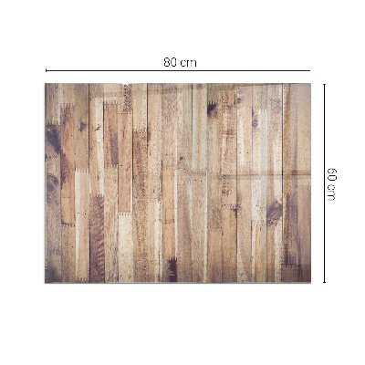 Glasplatte für Kamin rechteckig Holzbrett im Layout