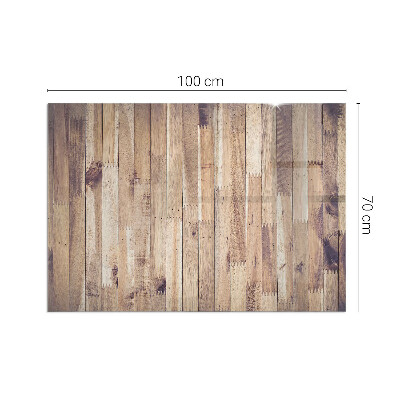 Glasplatte für Kamin rechteckig Holzbrett im Layout