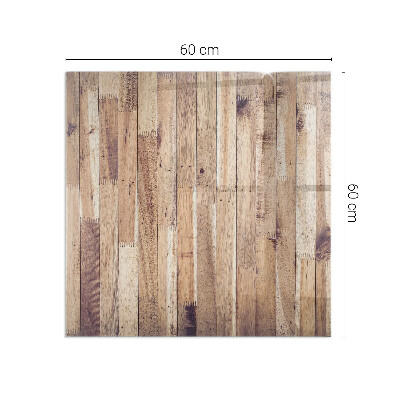 Glasplatte für Kamin rechteckig Holzbrett im Layout