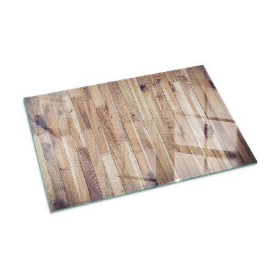 Glasplatte für Kamin rechteckig Holzbrett im Layout