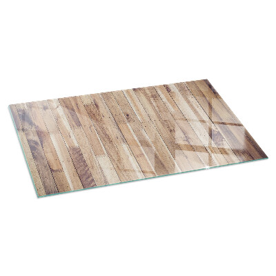 Glasplatte für Kamin rechteckig Holzbrett im Layout