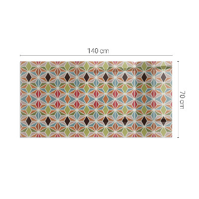 Glasplatte für Öfen rechteckig Polygonale Muster in einem Raster