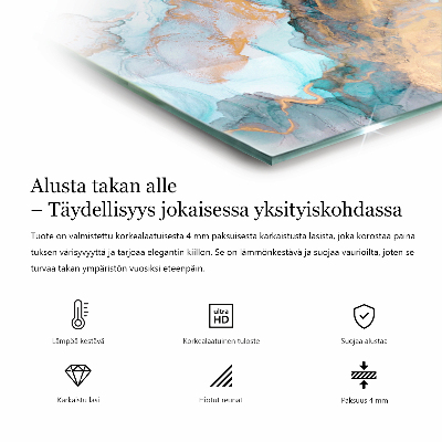 Glasplatte für Öfen rechteckig Polygonale Muster in einem Raster