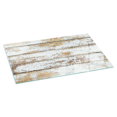 Glasplatte für Öfen rechteckig Beschädigtes Holzbrett
